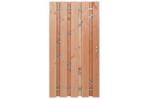 CarpGarant | Douglas deur op stalen frame universeel | 190 x 100 cm | Ruw